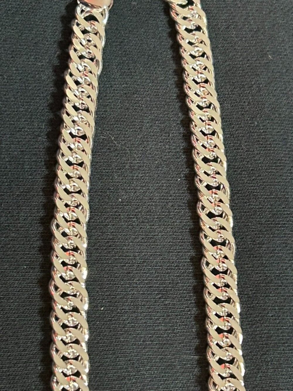 925 Sterling Silver Double Cuban Link Chain Heavy Twist Curb Necklace
